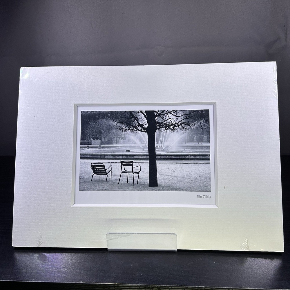 IKEA BILD FJALLSTA Photographic Print Art (4x) Matted B&W Art 11.75" x 8.25" - Picture 5 of 7